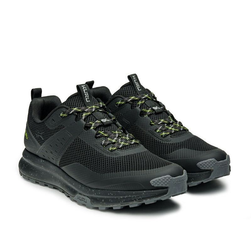 Men's KURU ATOM Trail, Jet Black/KURU Green