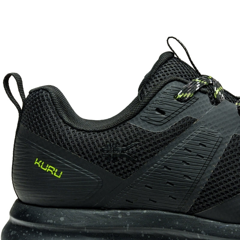 Men's KURU ATOM Trail, Jet Black/KURU Green
