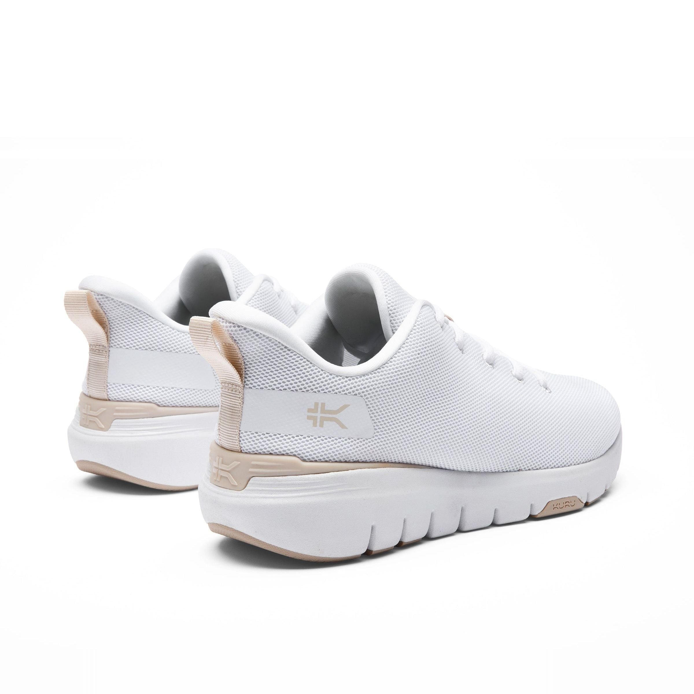 Women's KURU FLEX Via, Bright White/Sand