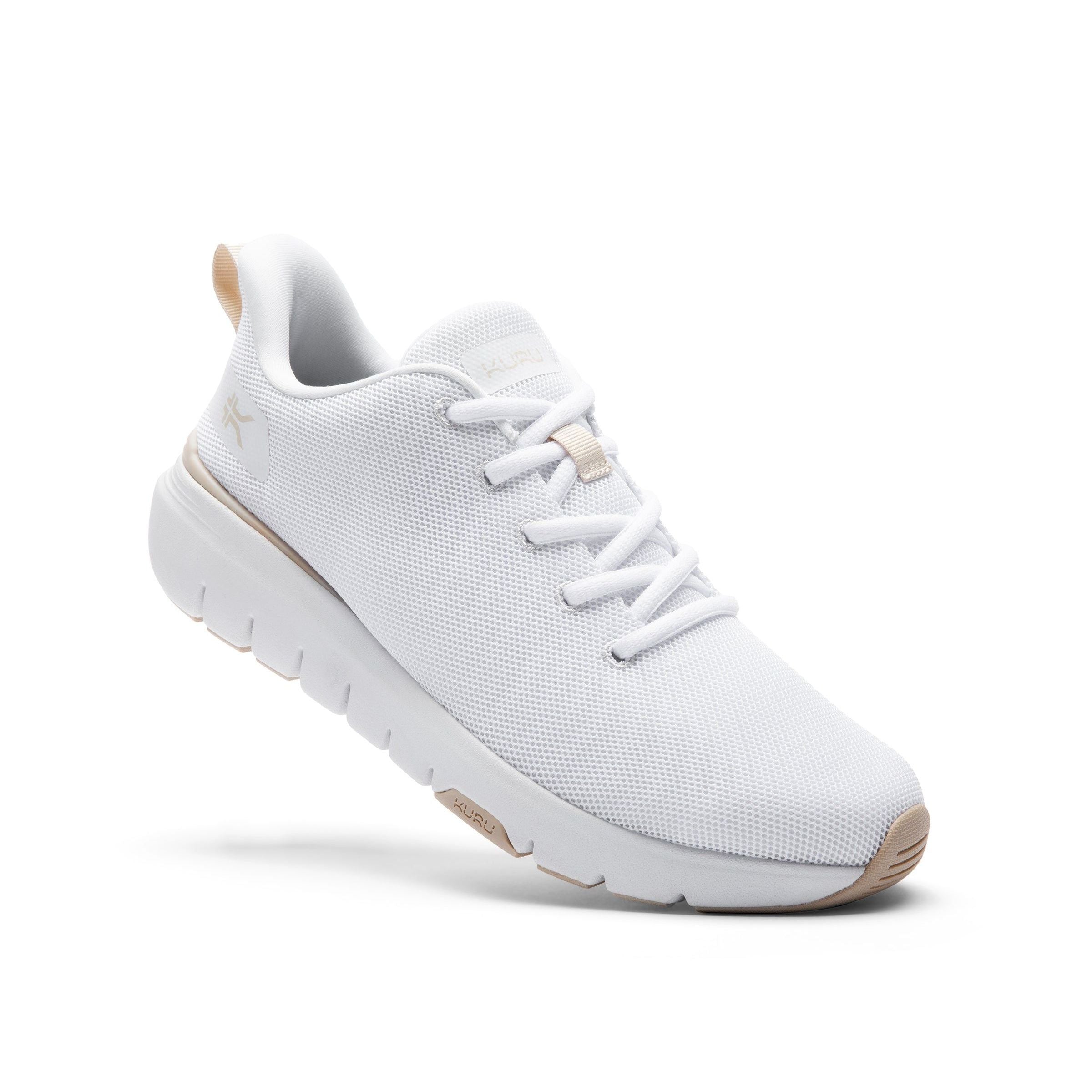Women's KURU FLEX Via, Bright White/Sand