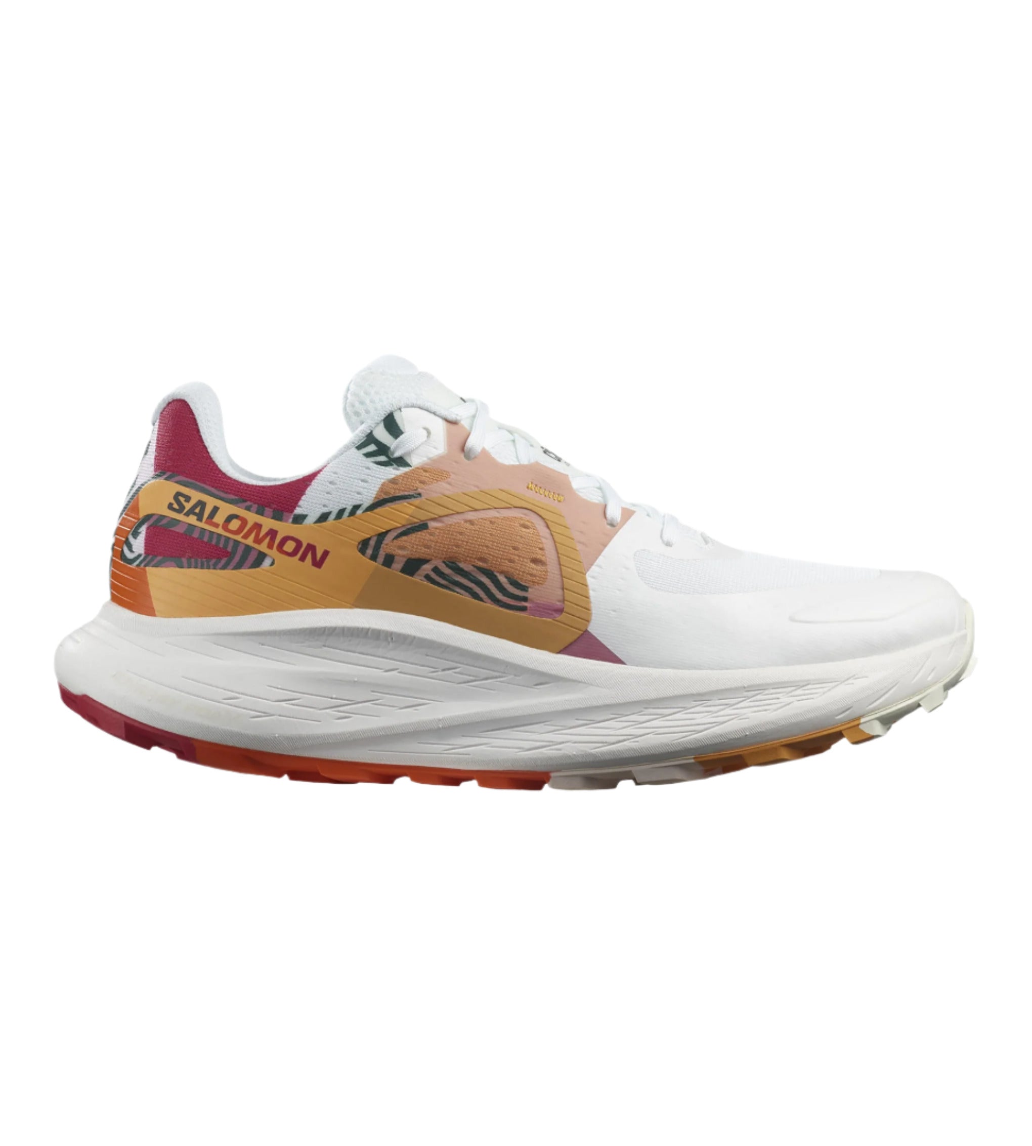 Women's Salomon Glide Max TR For Ciele, Blazing Orange/Virtual Pink/Buckskin, 9 B Medium