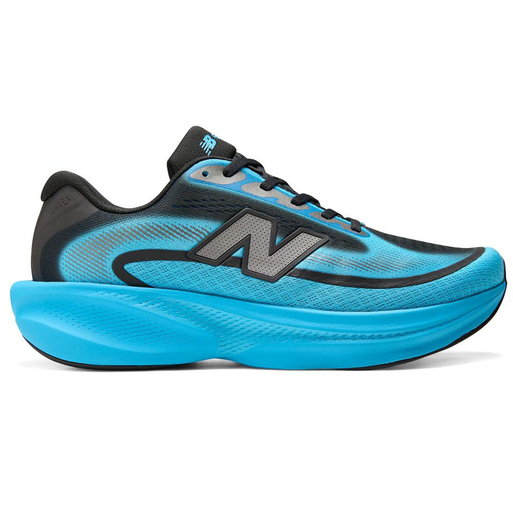 Side view on white background of Mens New Balance Ellipse v1 running shoe in Altitude/Black, Wide width