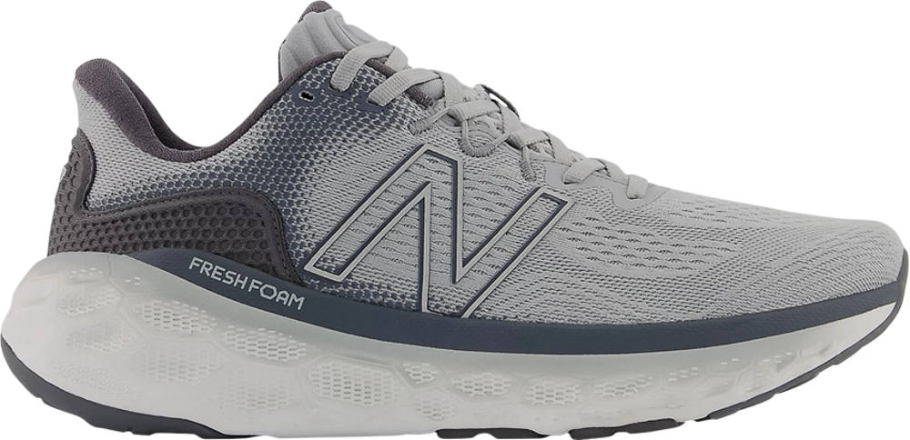 Men's New Balance Fresh Foam More v3, Silver Mink/Lead/White, 9.5 2E Wide