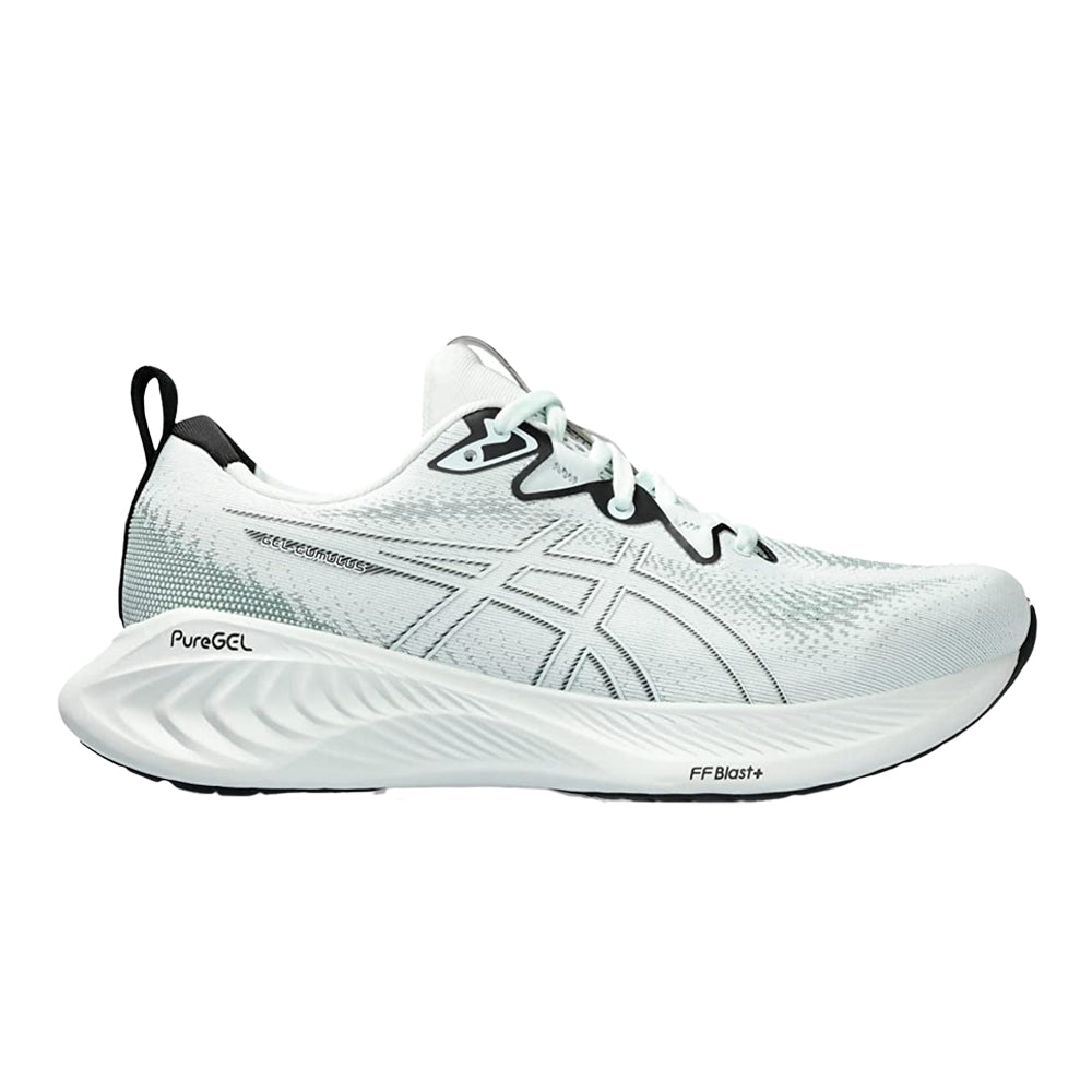 Men's Asics GEL-Cumulus 25, Pure Aqua/White, 15 D Medium