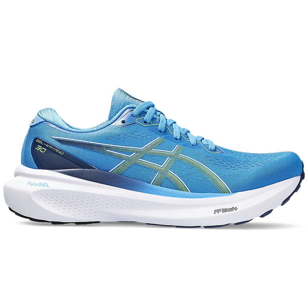 Men's Asics Gel-Kayano 30, Waterscape/Electric Lime, 7.5 D Medium