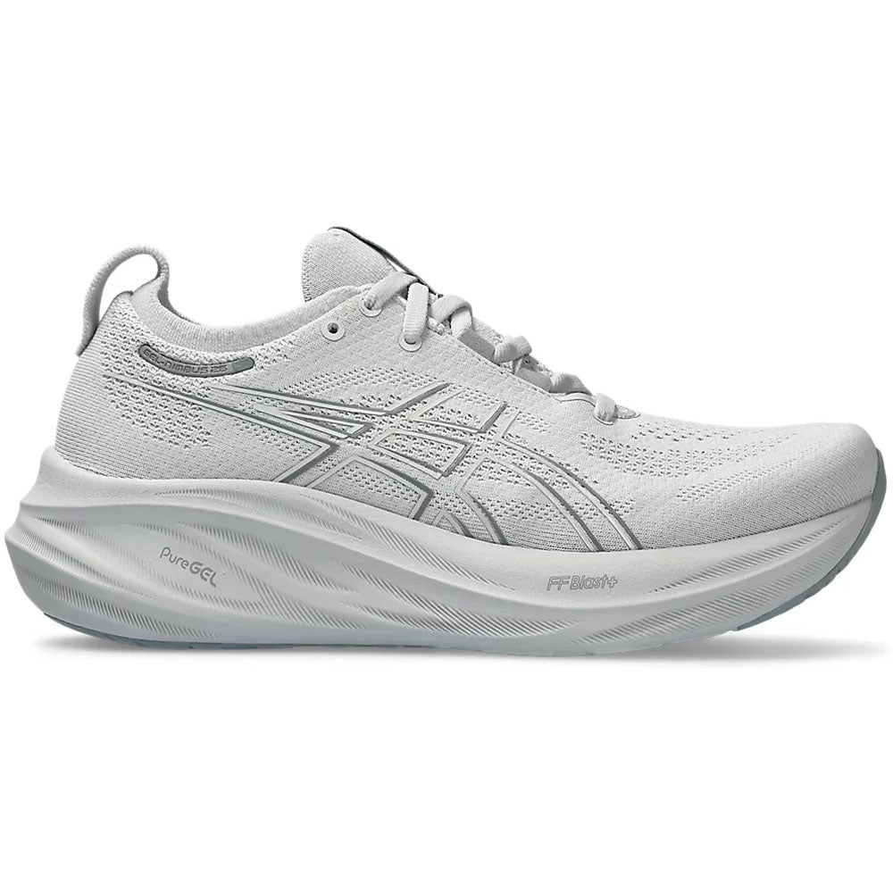 Men's Asics Gel-Nimbus 26, Concrete/Pure Silver, 15 D Medium
