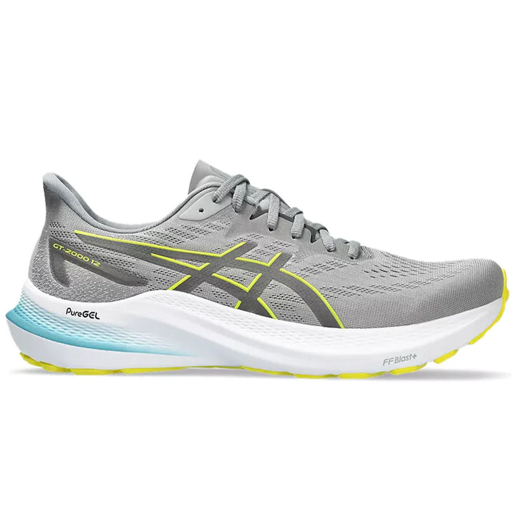 Men's Asics GT-2000 12, Sheet Rock/Bright Yellow, 12.5 D Medium