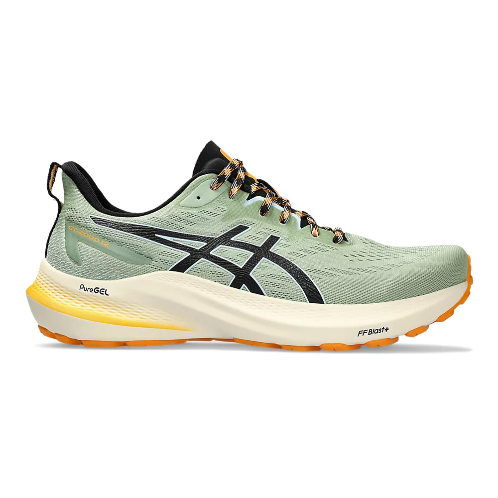 Men's Asics GT-2000 12 TR, Nature Bathing/Fellow Yellow, 11 D Medium