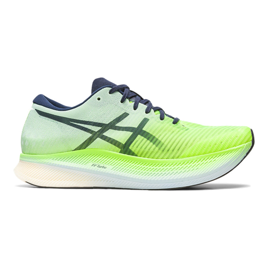 Men's Asics Metaspeed Sky+, Hazard Green/Sky, 12.5 D Medium
