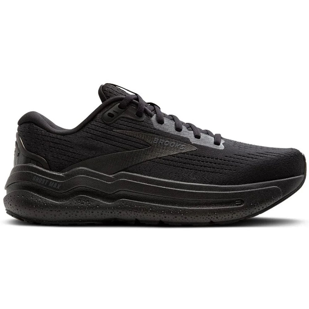 Men's Brooks Ghost Max 2, Black/Black/Ebony, 8.5 2E Wide