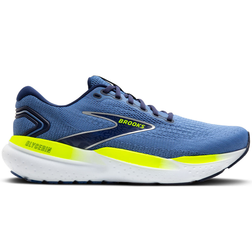 Men's Brooks Glycerin 21, Blue/Peacoat/Nightlife, 12.5 D Medium