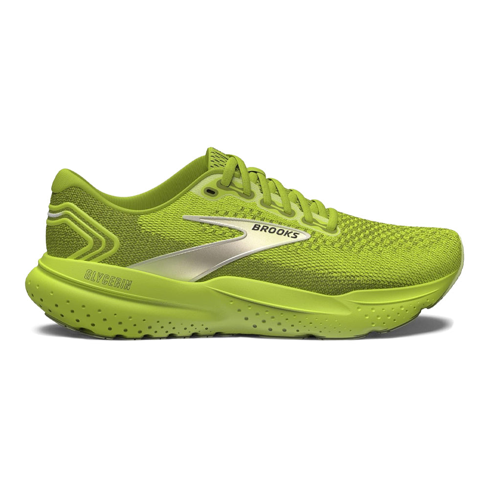 Men's Brooks Glycerin 21, Lovebird/Pale Yellow Lime, 10 D Medium