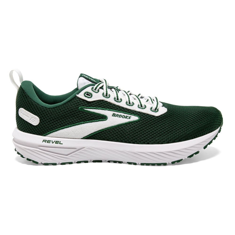 Men's Brooks Revel 6, Eden/White, 9.5 D Medium