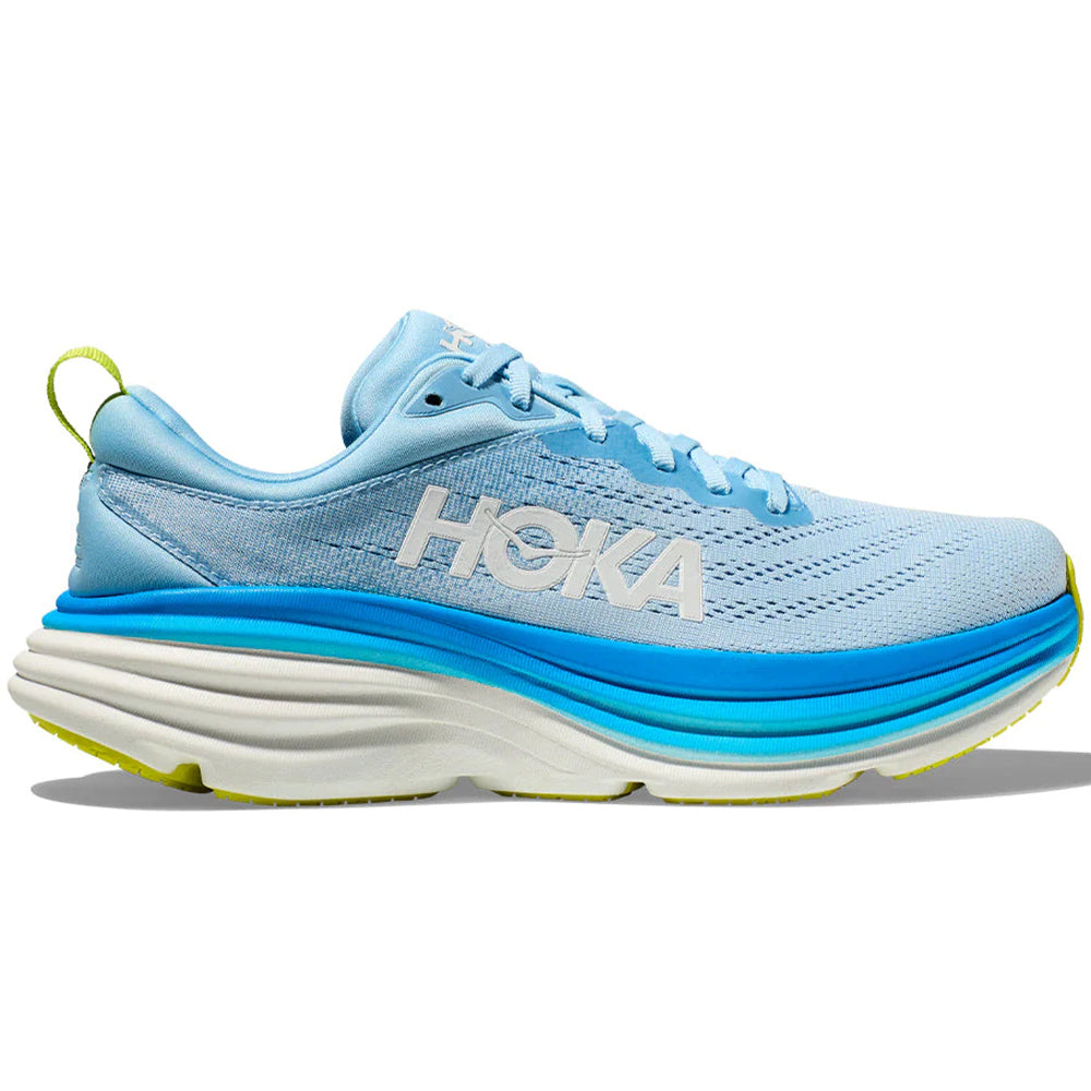 Men's Hoka Bondi 8, Airy Blue/Diva Blue, 16 D Medium