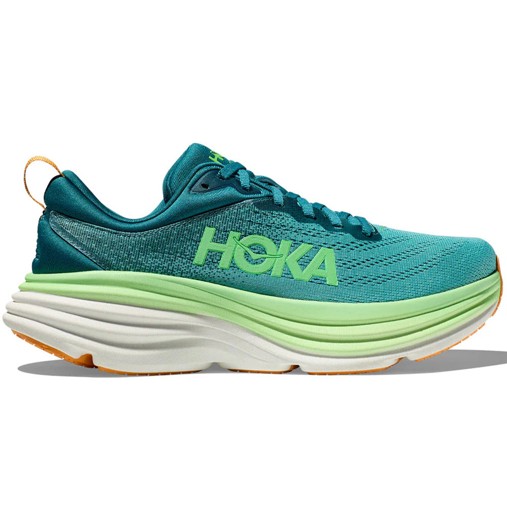 Men's Hoka Bondi 8, Deep Lagoon/Ocean Mist, 8.5 D Medium