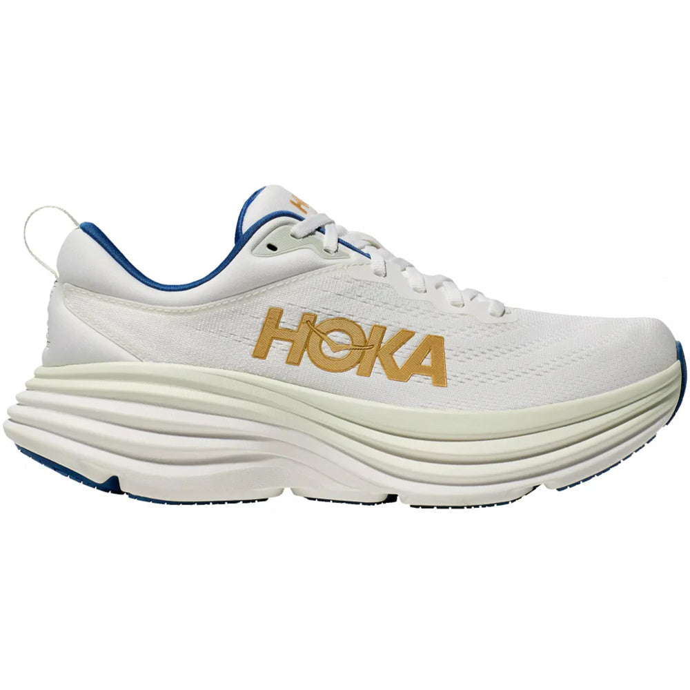 Men's Hoka Bondi 8, Frost/Gold, 11.5 D Medium