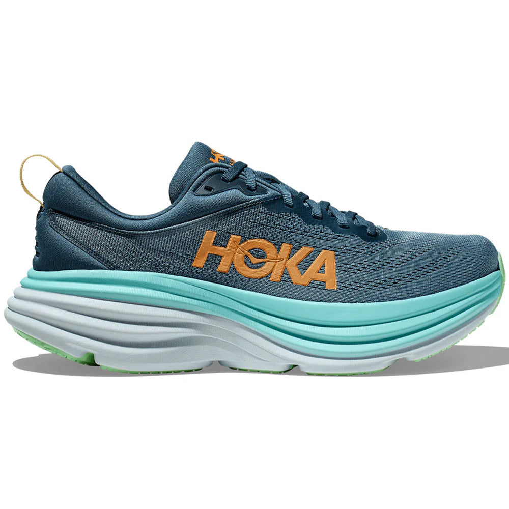 Men's Hoka Bondi 8, Real Teal/Shadow, 8.5 D Medium