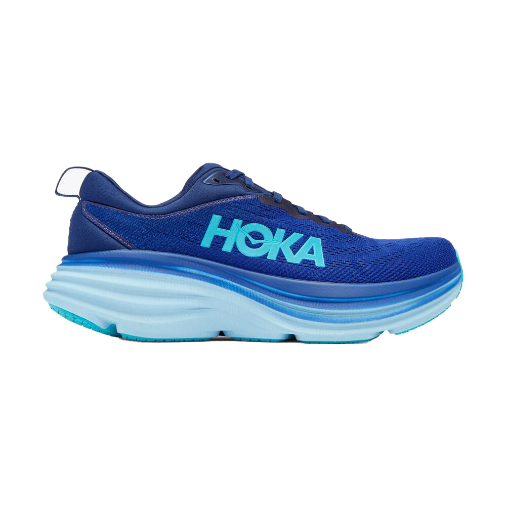 Men's Hoka Bondi 8, Bellwether Blue/Bluing, 9.5 D Medium