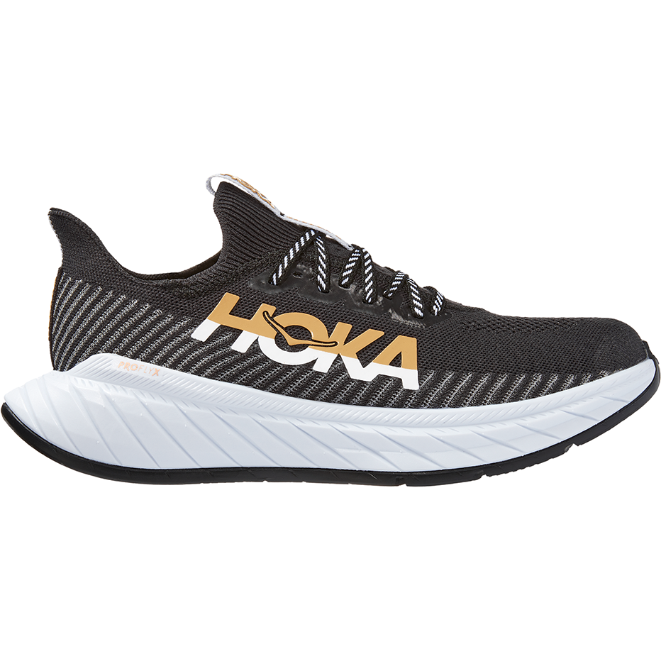 Men's Hoka Carbon X 3, Black/White, 10 D Medium