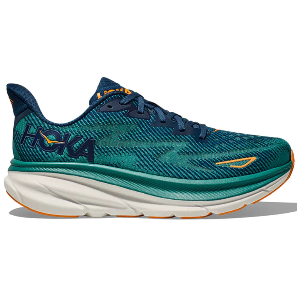 Men's Hoka Clifton 9, Midnight/Oceanic, 9 D Medium