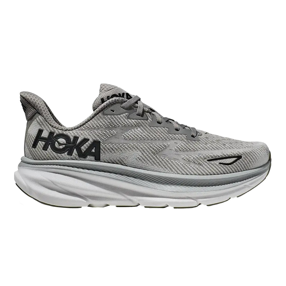 Men's Hoka Clifton 9, Harbor Mist/Black, 9 D Medium