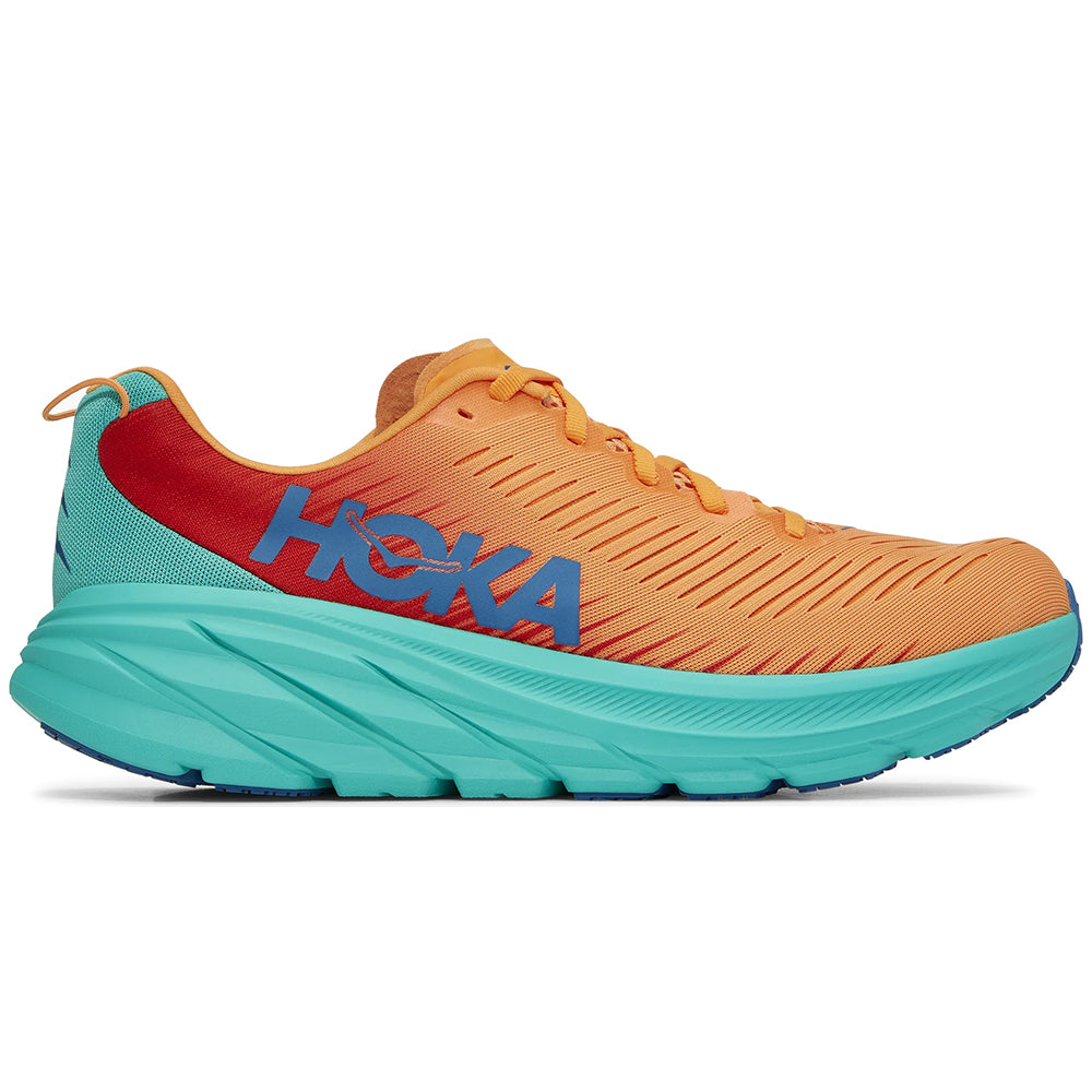 Men's Hoka Rincon 3, Blazing Orange/Fiesta, 12.5 D Medium