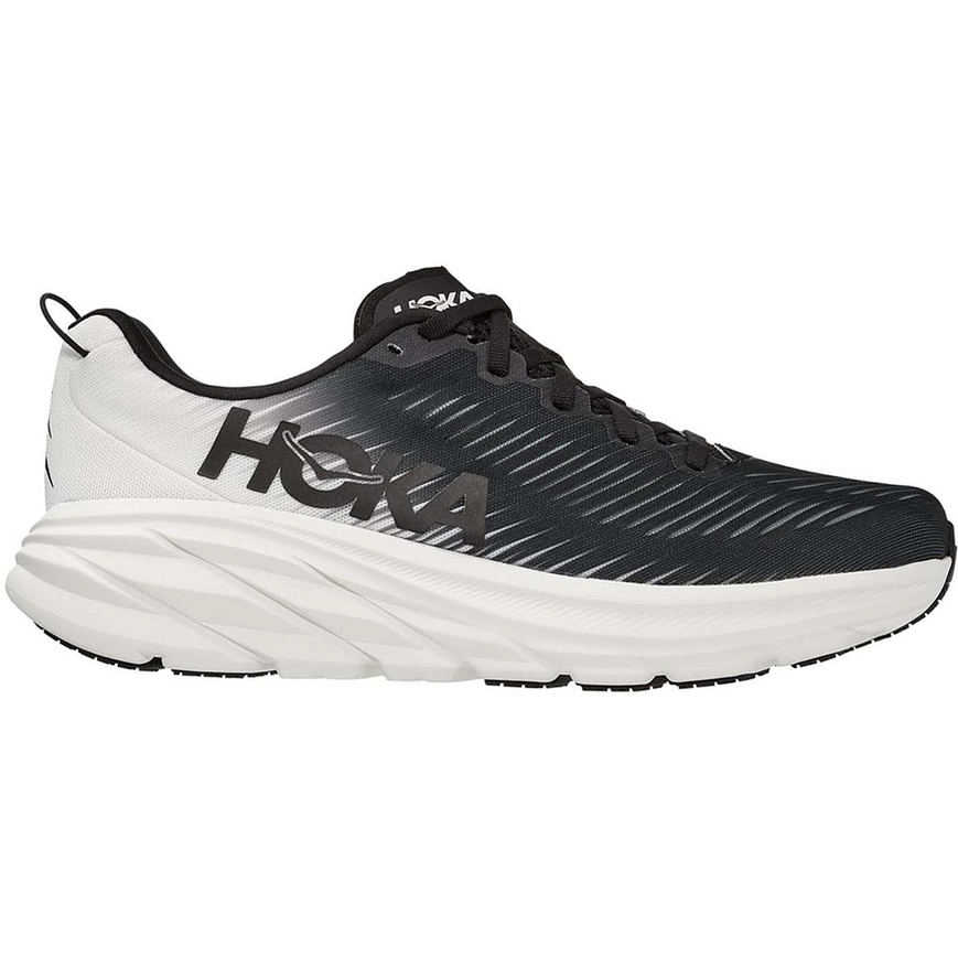 Men's Hoka Rincon 3, Black/White, 13 2E Wide