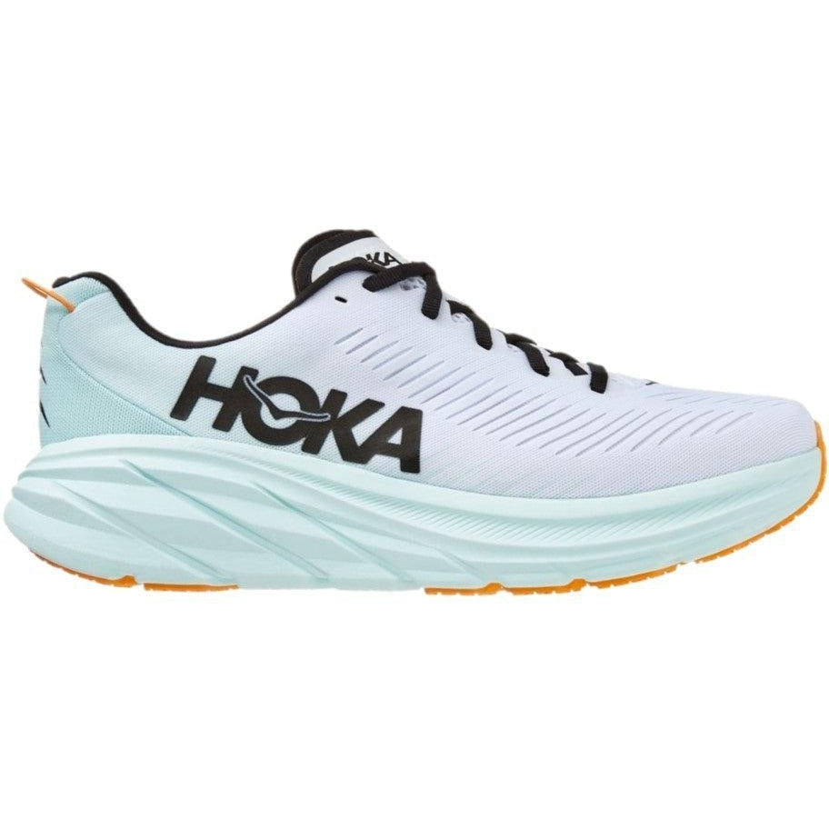 Men's Hoka Rincon 3, White/Blue Glass, 12.5 D Medium