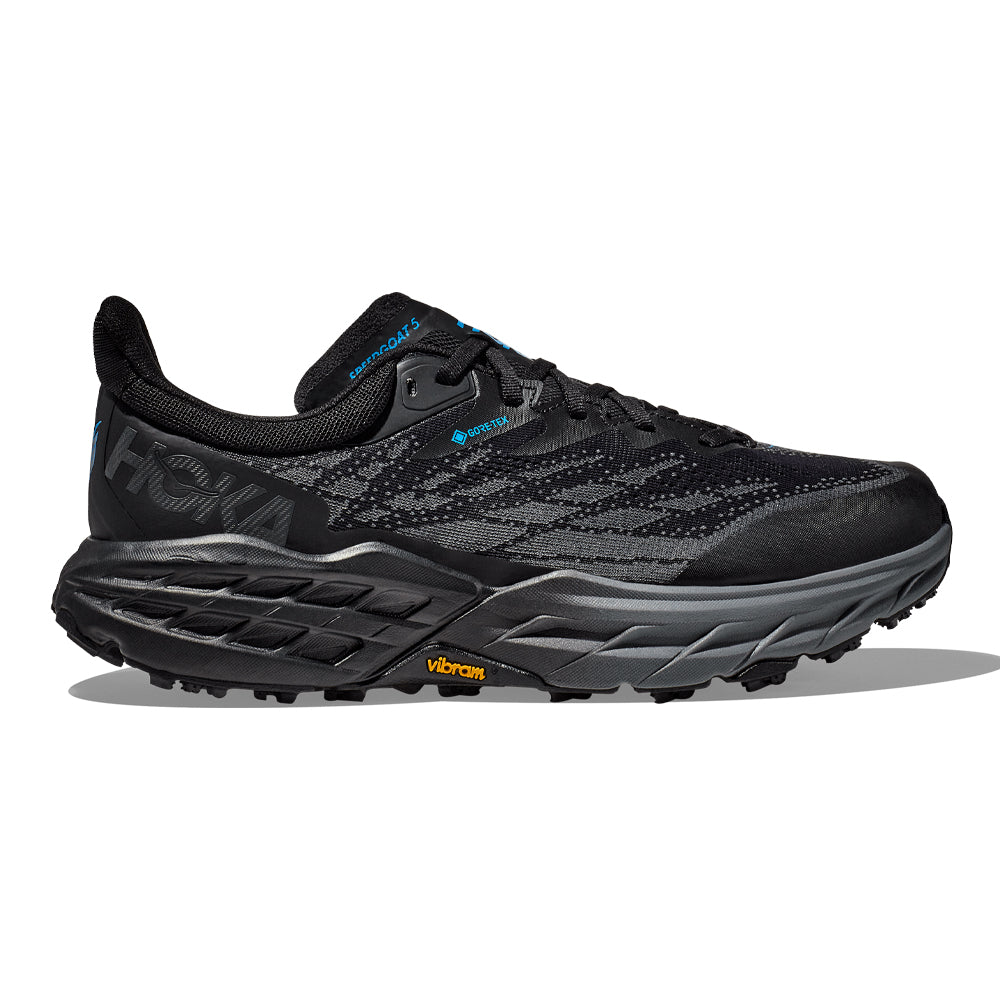 Men's Hoka Speedgoat 5 GTX, Black/Black, 10.5 D Medium