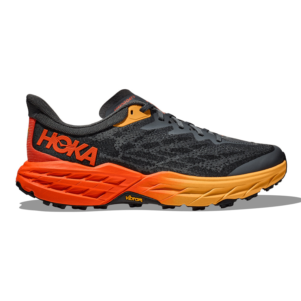 Men's Hoka Speedgoat 5, Castlerock/Flame, 9 2E Wide