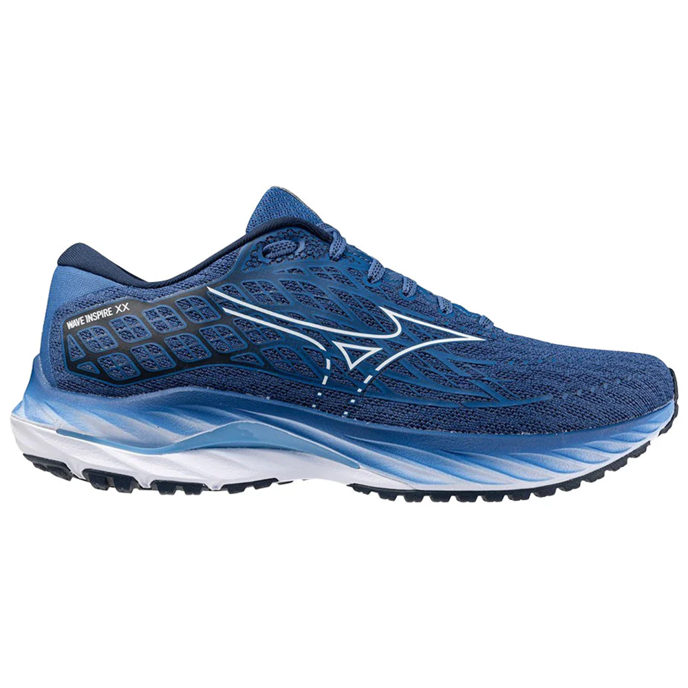 Men's Mizuno Wave Inspire 20, Federal Blue-White, 12 D Medium