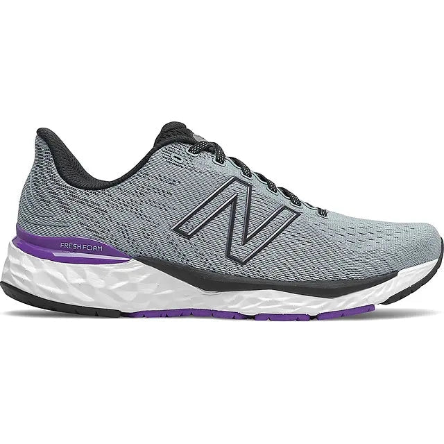 Men's New Balance Fresh Foam 880 v11, Light Slate/Deep Violet, 9.5 2E Wide