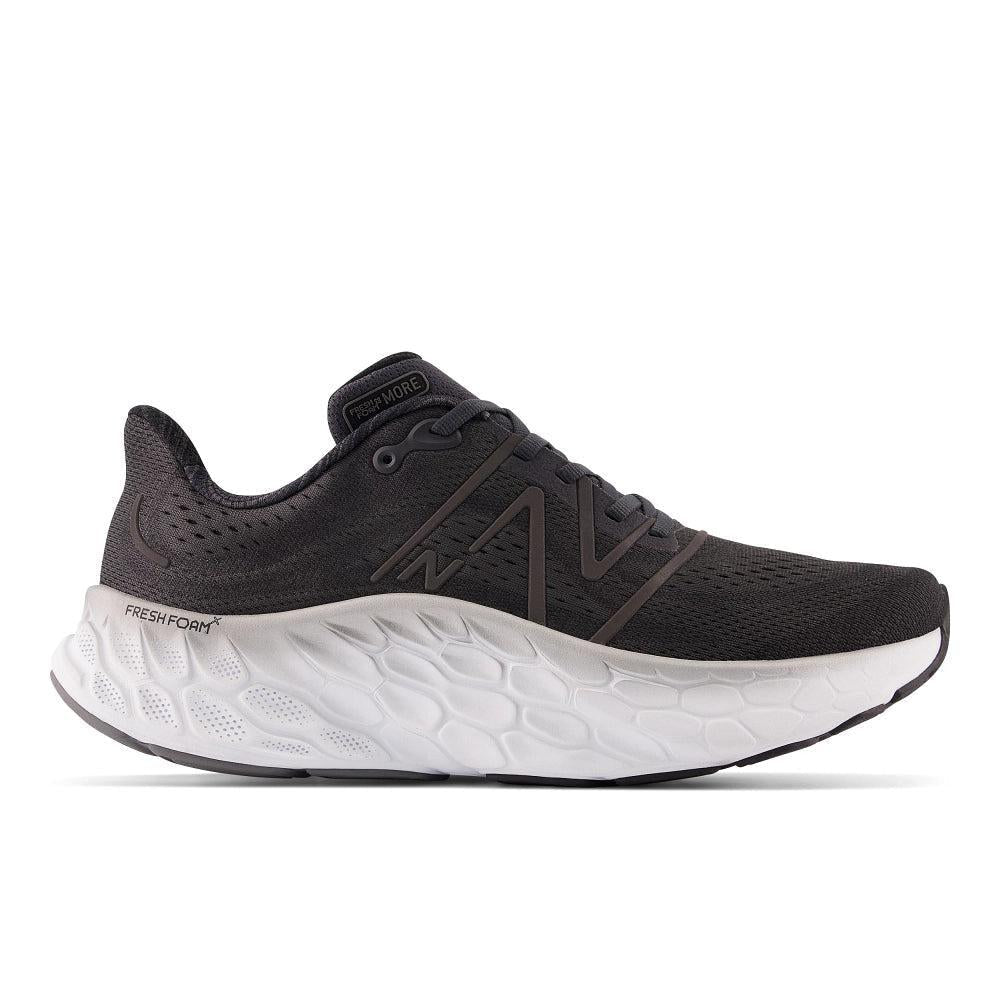 Men's New Balance Fresh Foam X More v4, Black, 12.5 4E Extra Wide