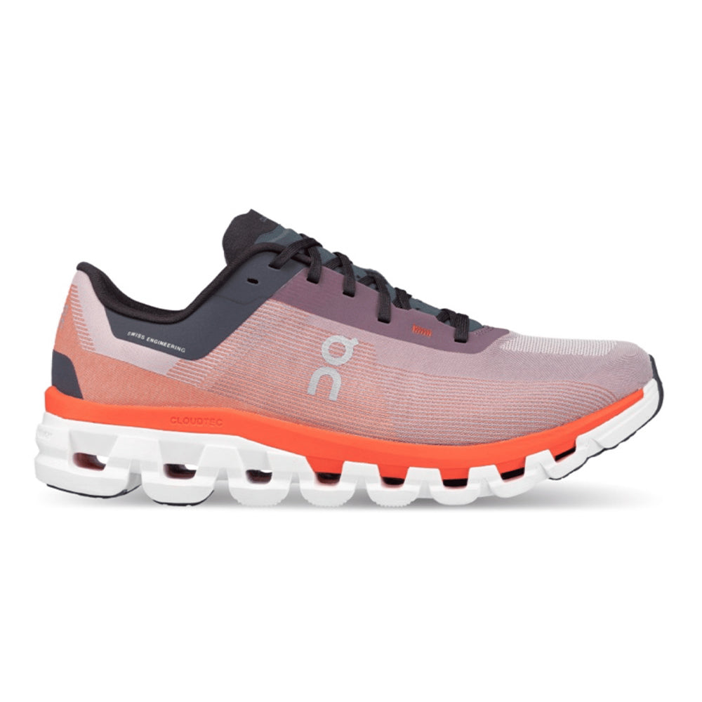Men's On Cloudflow 4, Quartz/Flame, 12 D Medium