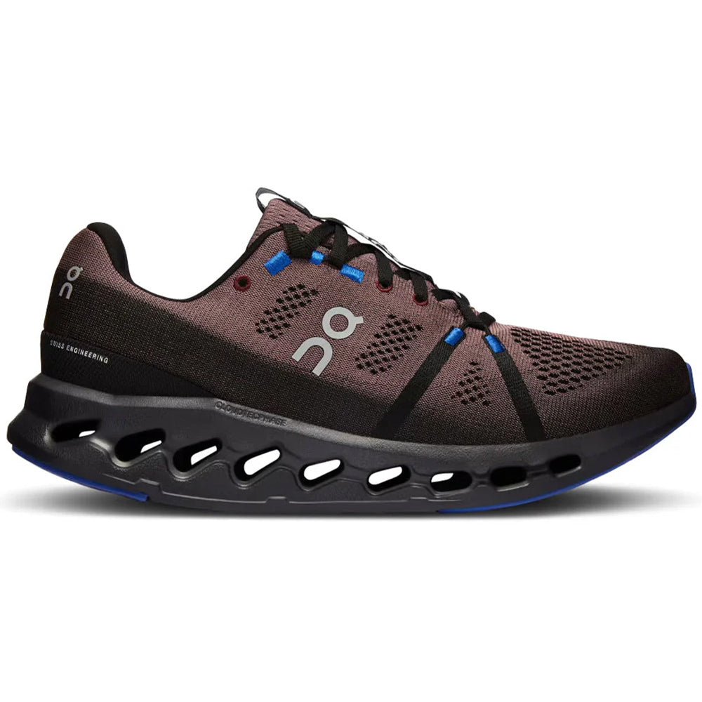 Men's On Cloudsurfer, Black/Cobalt, 7.5 D Medium