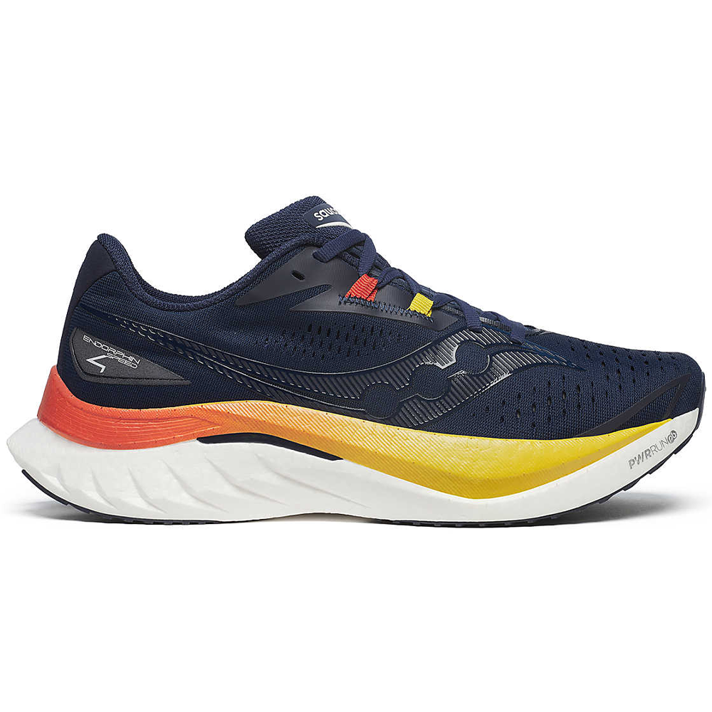 Men's Saucony Endorphin Speed 4, Navy/Spice, 10 D Medium