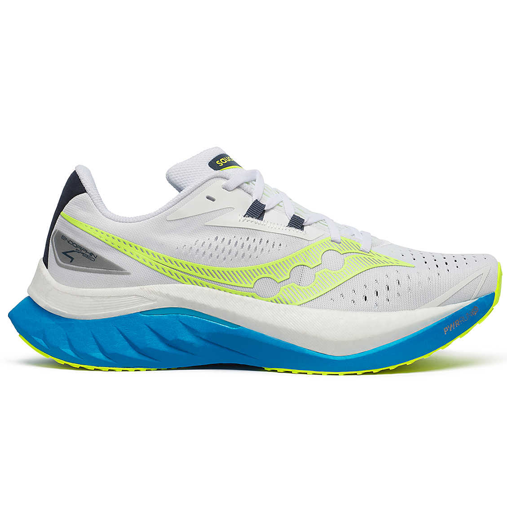 Men's Saucony Endorphin Speed 4, White/Viziblue, 8.5 D Medium