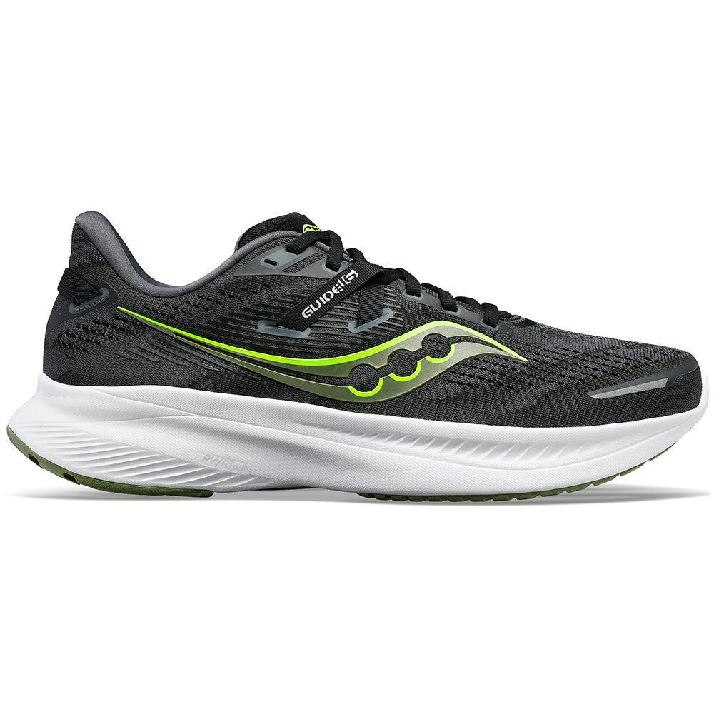 Men's Saucony Guide 16, Black/Glade, 12 D Medium
