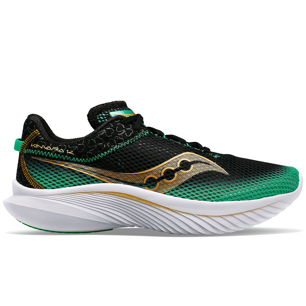 Men's Saucony Kinvara 14, Black/Green, 11.5 D Medium
