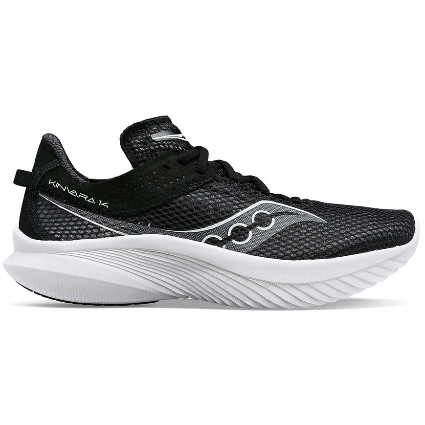 Men's Saucony Kinvara 14, Black/White, 10 2E Wide