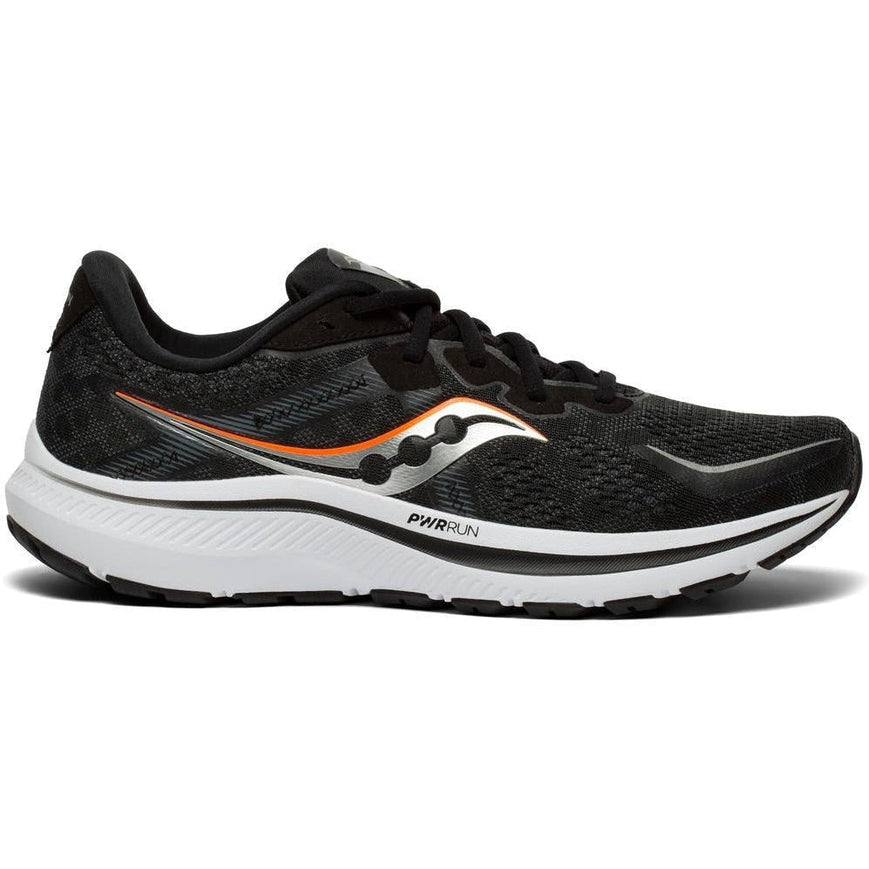Men's Saucony Omni 20, Black/White, 12 2E Wide