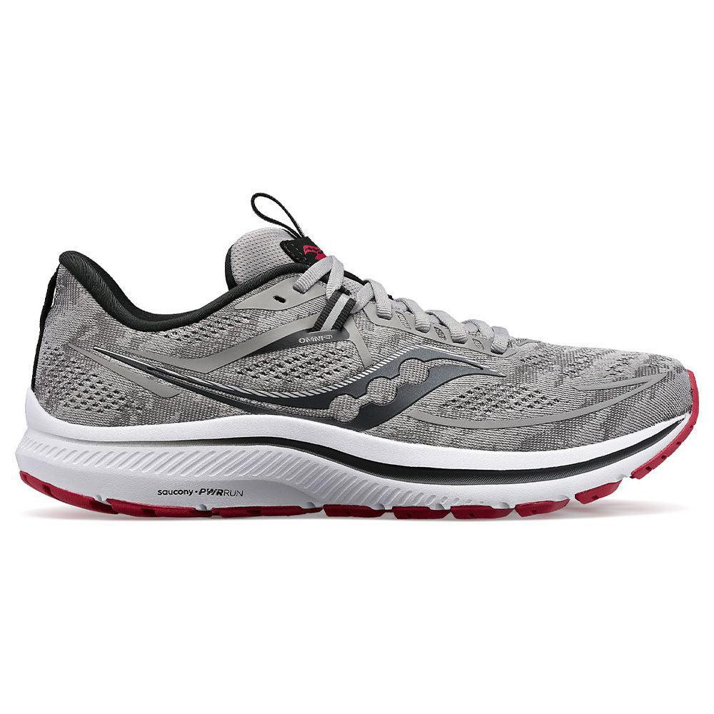 Men's Saucony Omni 21, Alloy/Garnet, 10 2E Wide