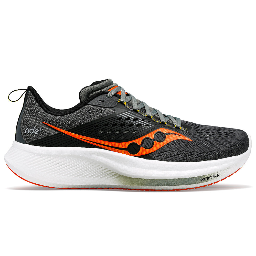 Men's Saucony Ride 17, Shadow/Pepper, 10.5 D Medium