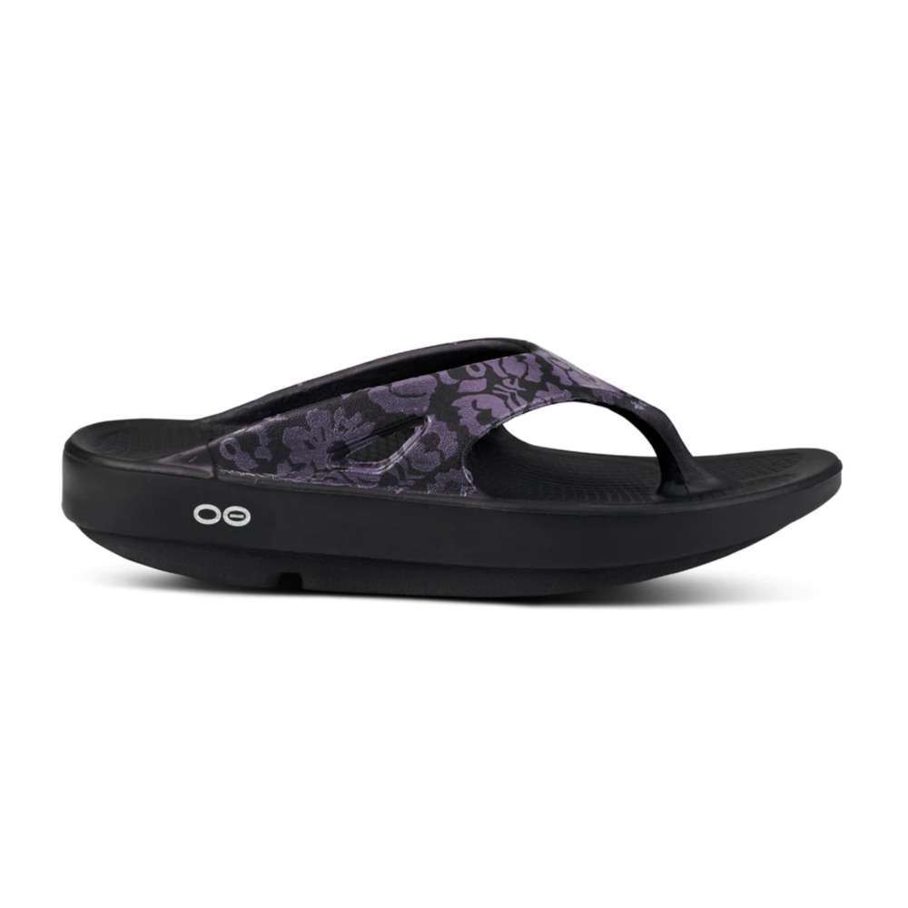Women's OOFOS OOriginal Sandal, Midnight Tropics, 10 B Medium