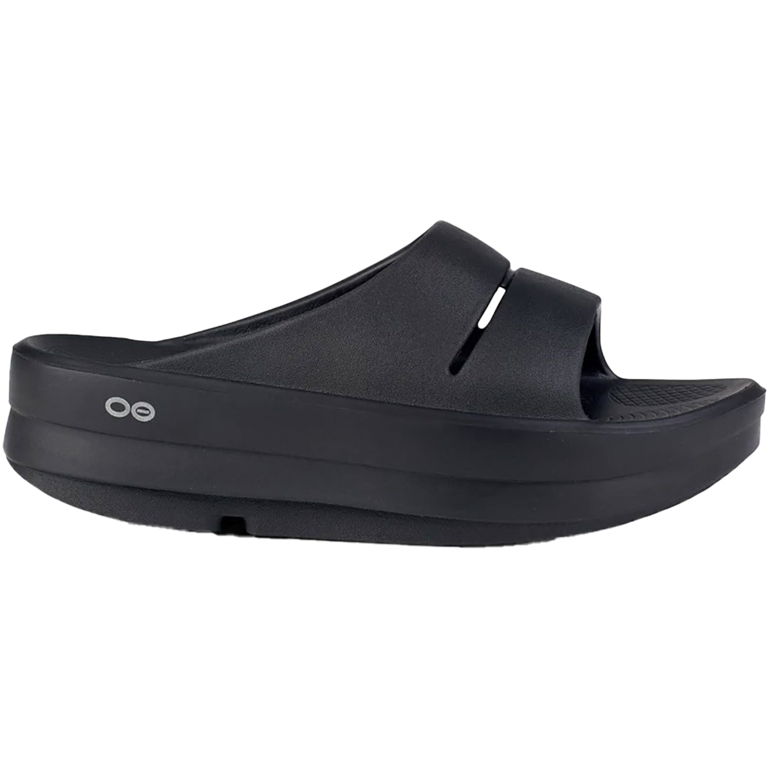 Women's OOFOS OOmega OOahh, Black, 8 B Medium