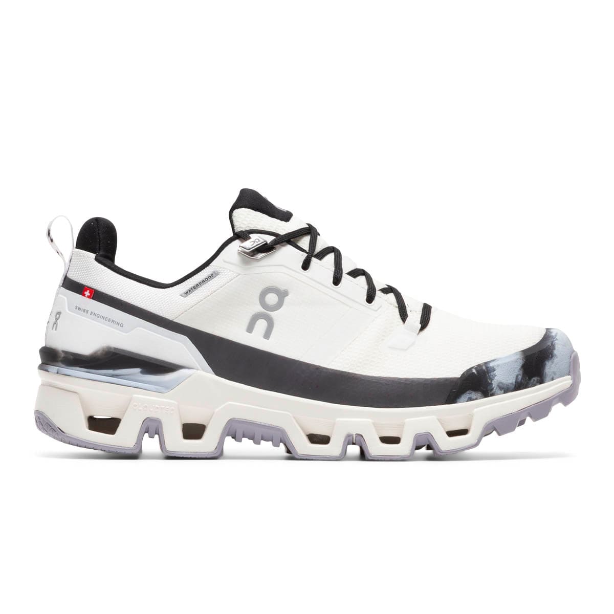 Women's On Cloudwander Waterproof, Ivory/Black, 8.5 B Medium