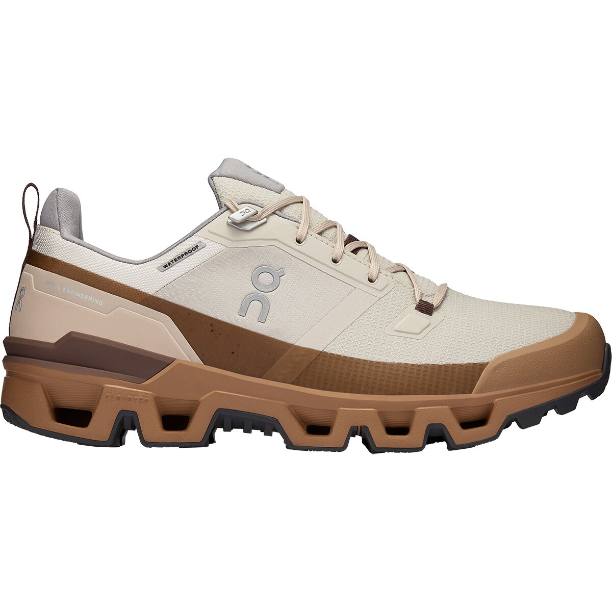 Men's On Cloudwander Waterproof, Pearl/Root, 12 D Medium