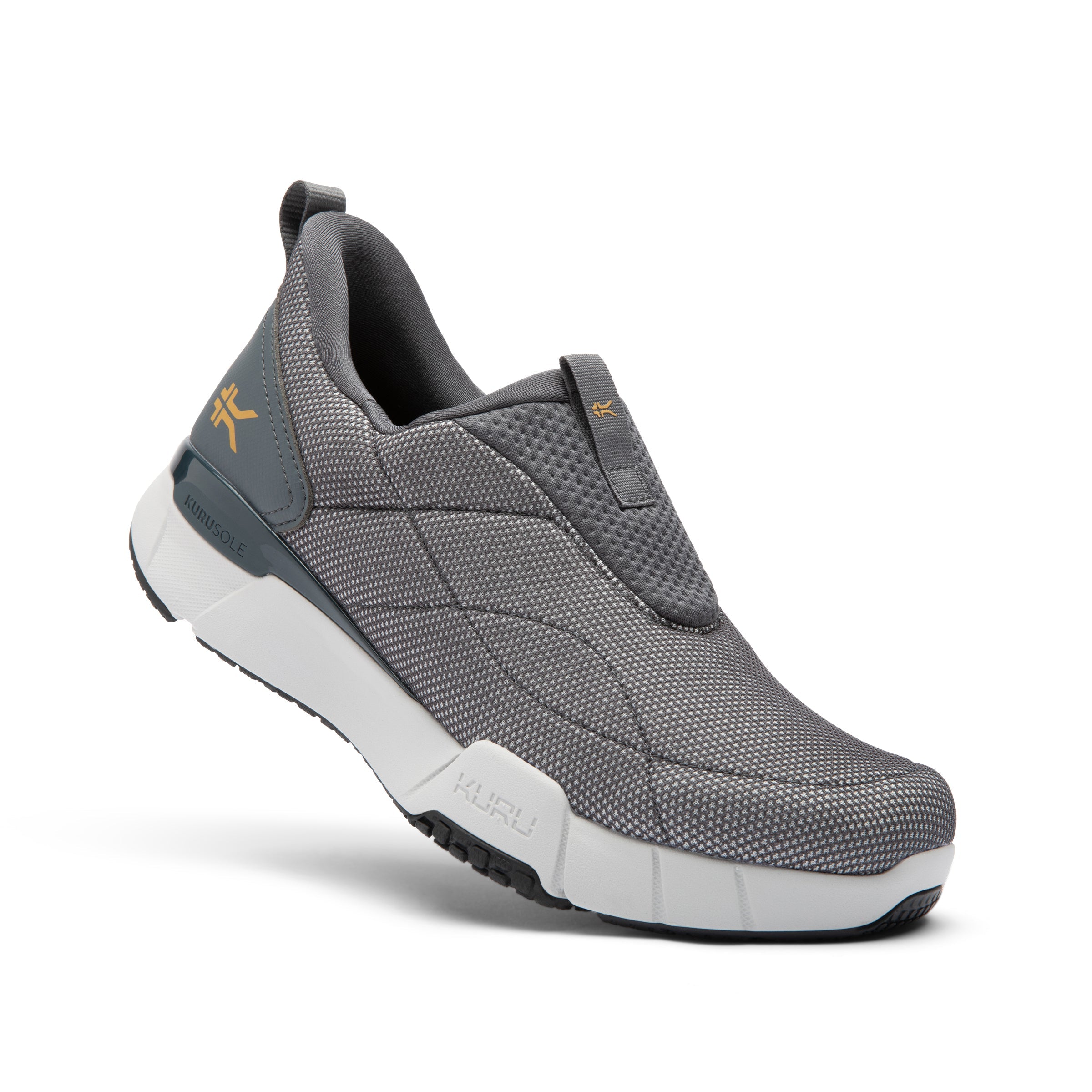 Men's KURU QUANTUM 2 Slip-On, Lead Gray/Dove