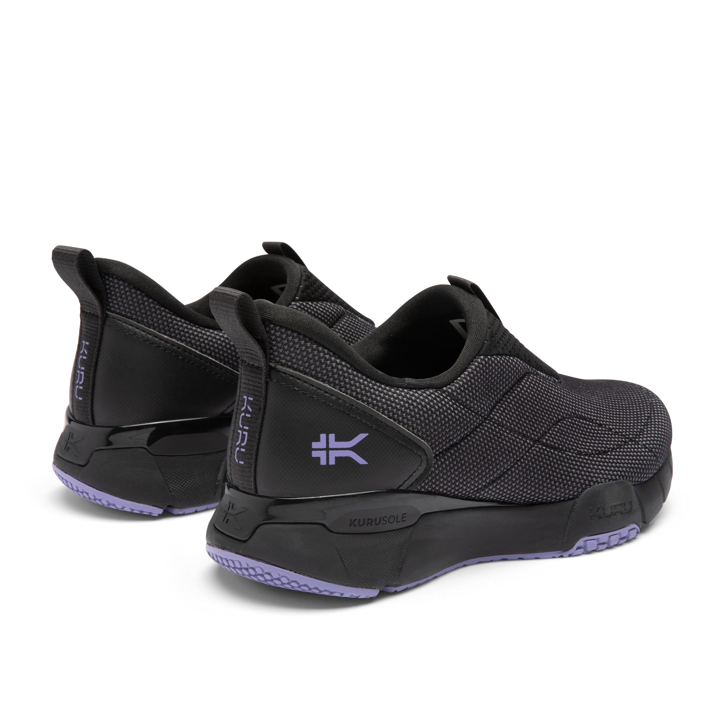 Women's KURU QUANTUM 2 Slip-On, Jet Black/Purple