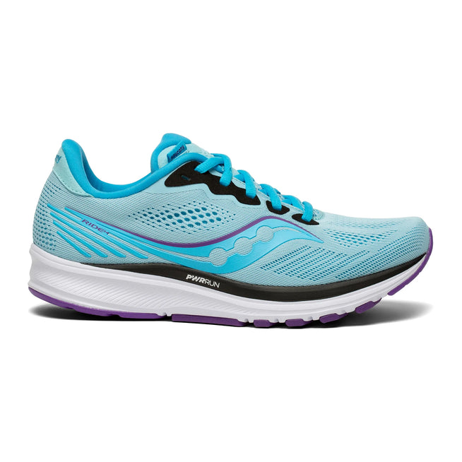 Women's Saucony Ride 14, Powder/Concord, 7 B Medium